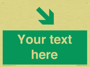 Custom Safe condition: Green Down right arrow